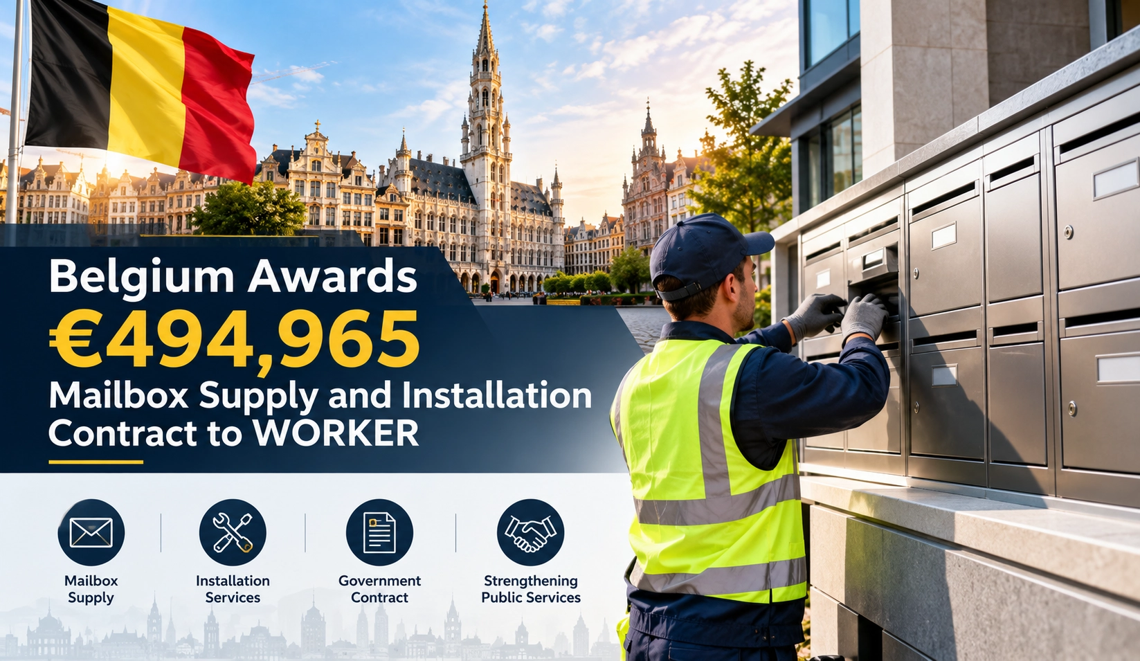 Belgium Awards €494,965 Mailbox Supply and Installation Contract to WORKER